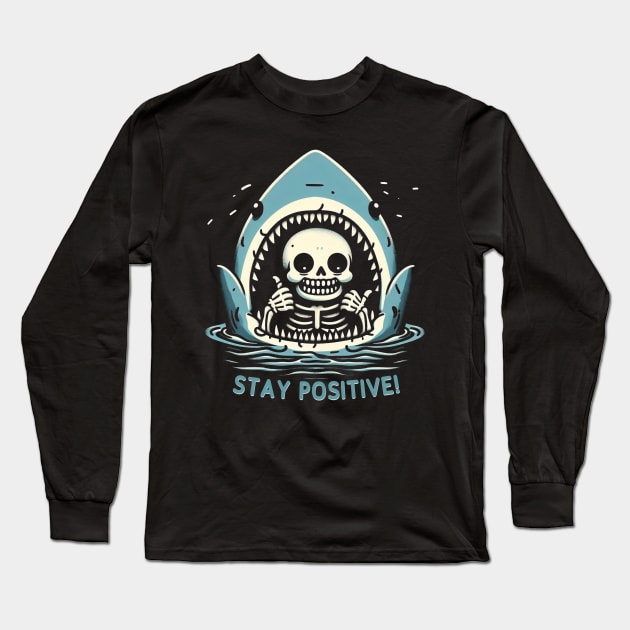 Stay Positive! Long Sleeve T-Shirt by Trendsdk